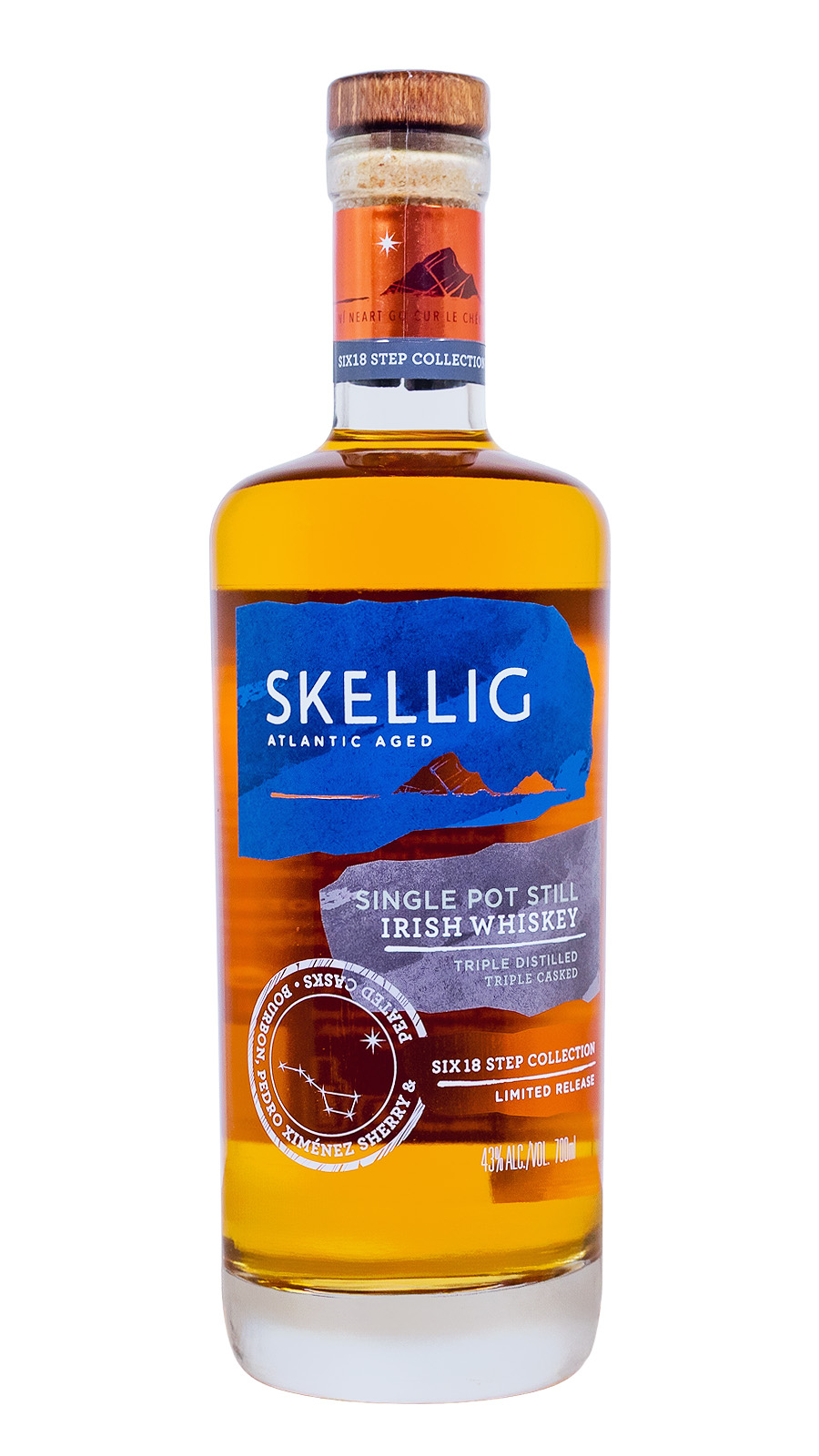 Skellig Triple Cask Single Pot Still - 0,7L 43% vol