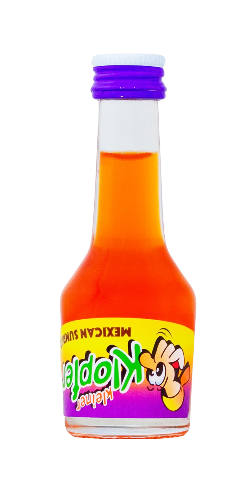 Kleiner Klopfer Mexican Sunrise Glas-Flasche Kurzer Shot - 0,02L 15% vol