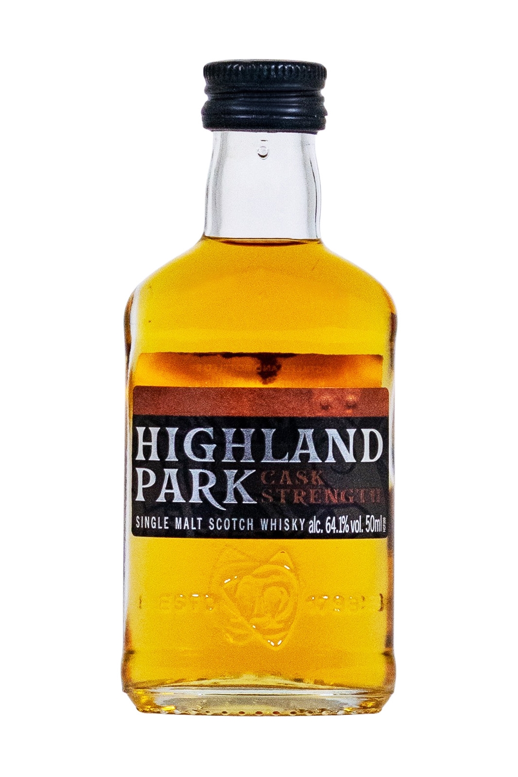 Highland Park 12 Jahre Geschenkverpackung mit Cask Strenght Miniatur - 0,75L 40% vol