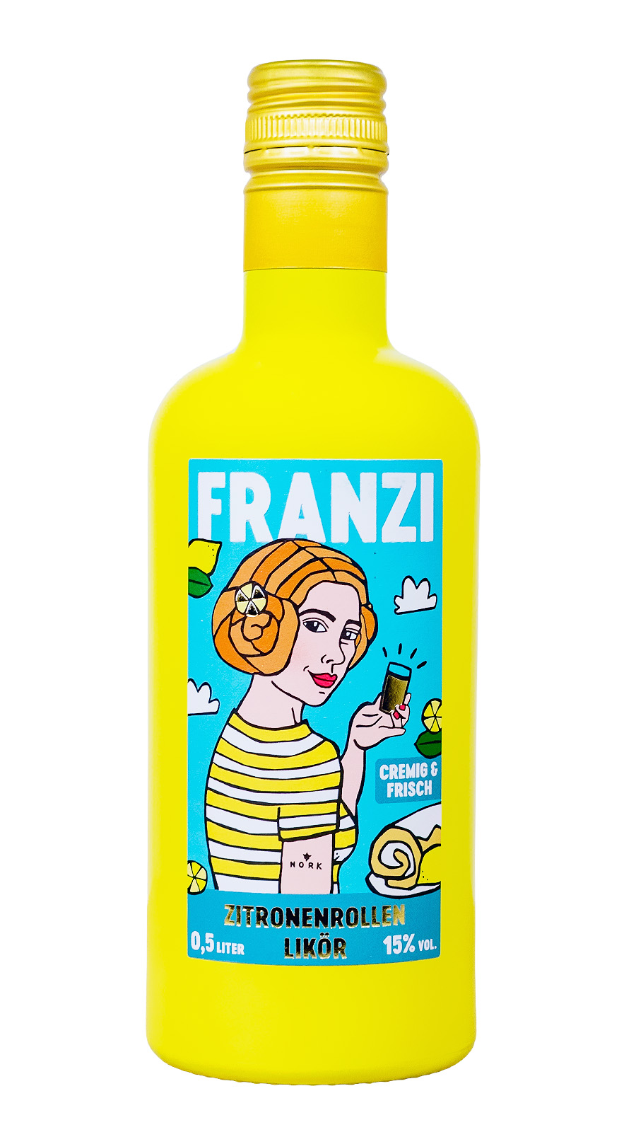 Franzi Zitronenrollen Likör - 0,5L 15% vol