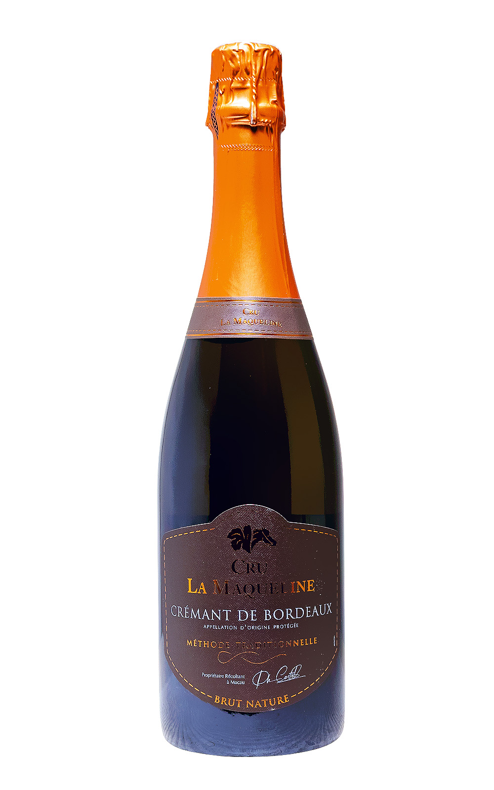 Cru la Maqueline Crémant de Bordeaux Brut Nature AOC - 0,75L 12,5% vol