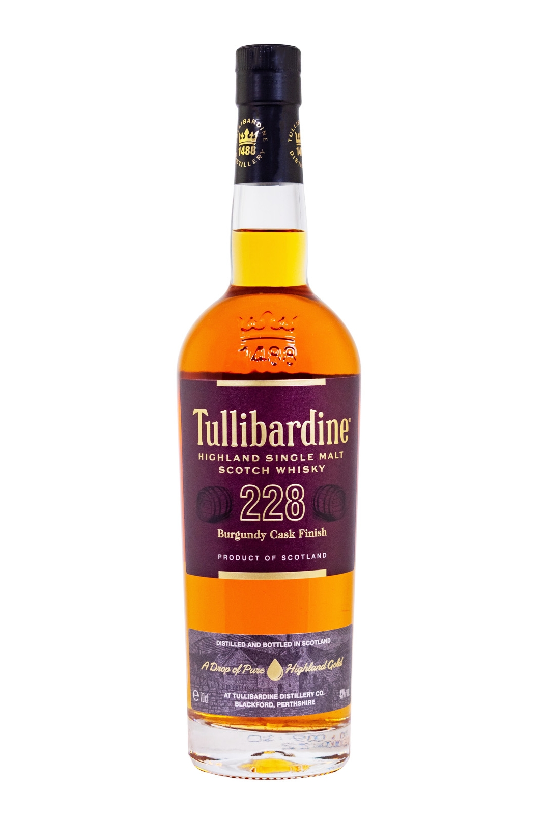 Tullibardine 228 Burgundy Finish Highland Single Malt Scotch Whisky - 0,7L 43% vol