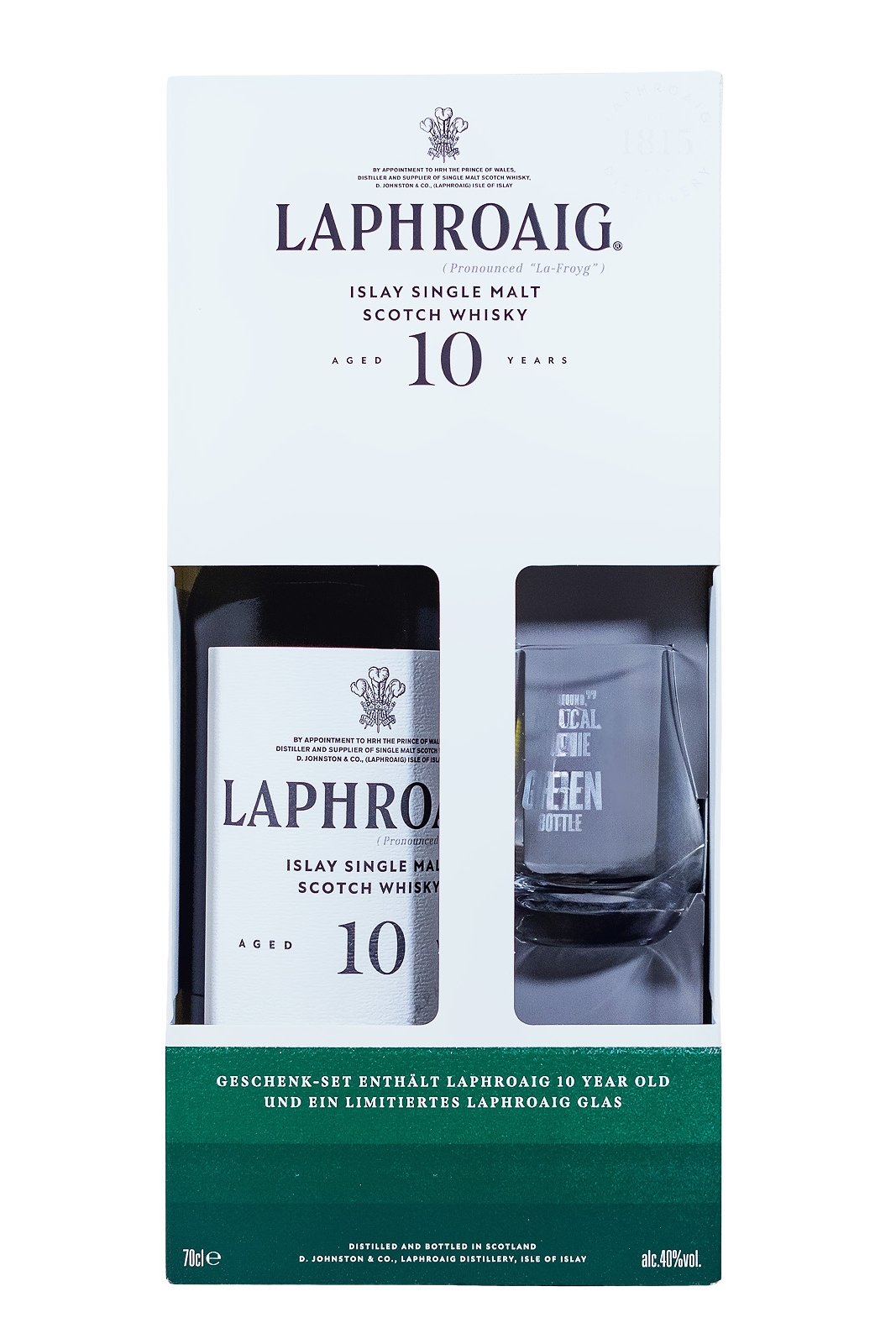 Laphroaig 10 Jahre GEPA mit Glas - 0,7L 40% vol