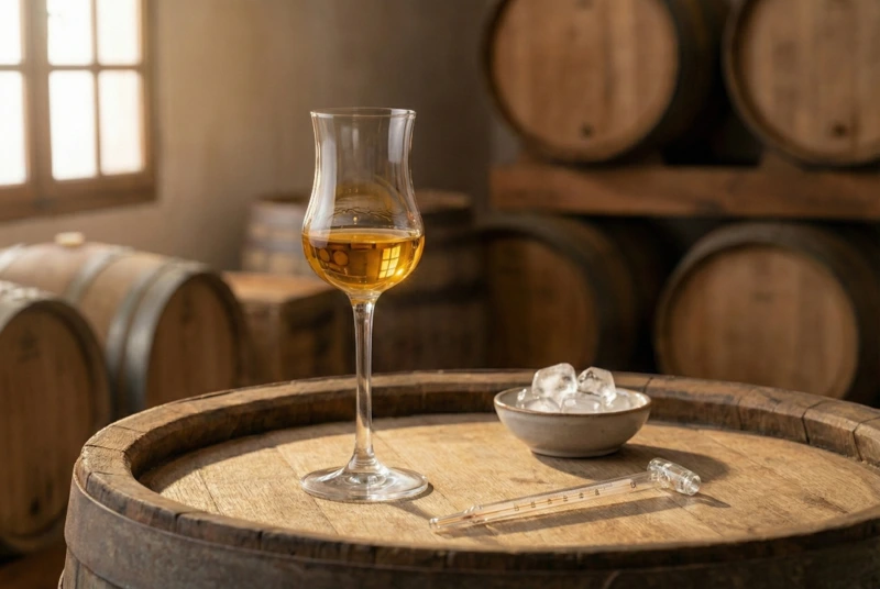 Grappa im tulpenförmiges Grappaglas