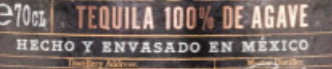 Tequila Hecho y Envasado en México Etikett