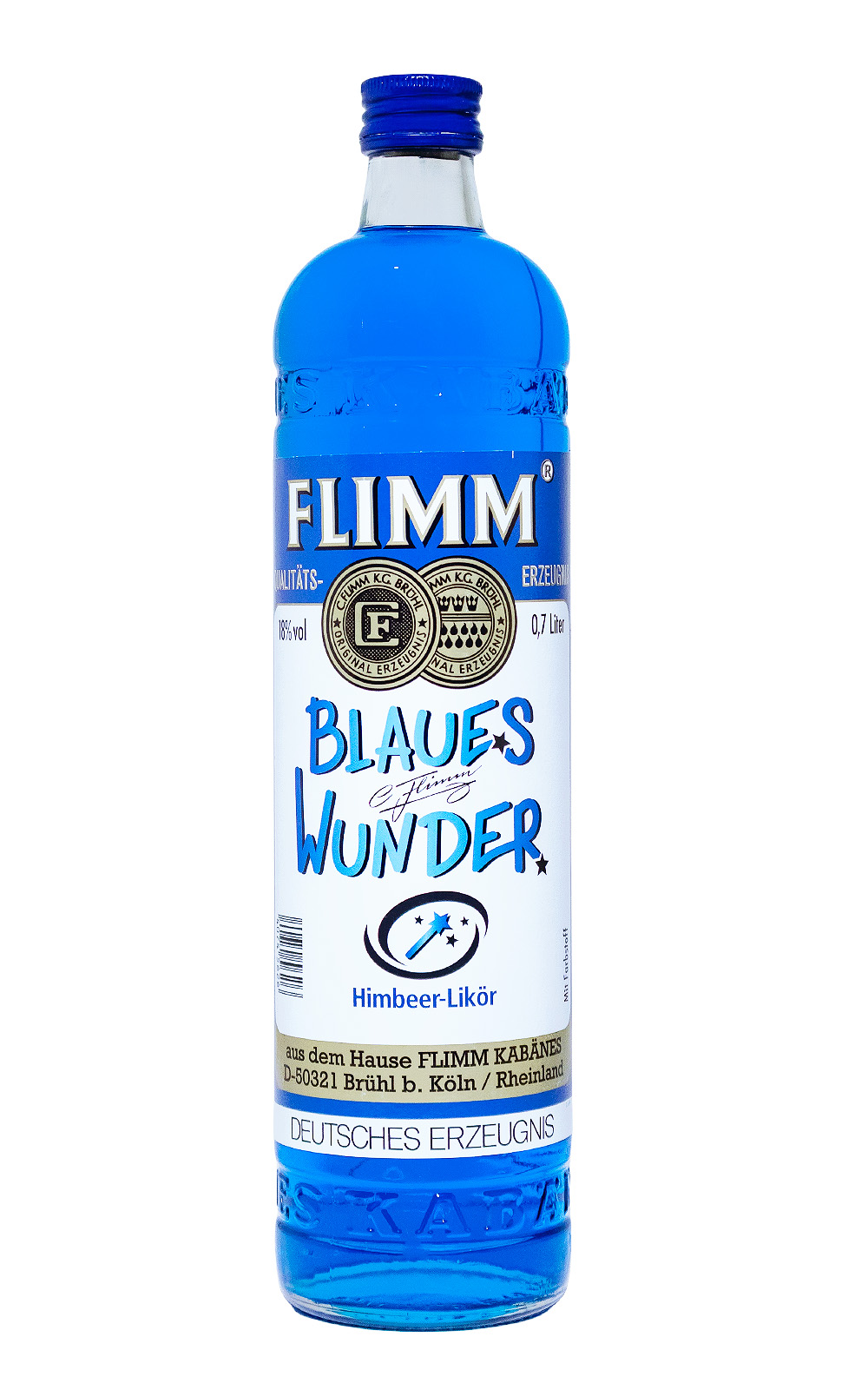 Flimm Blaues Wunder Himbeerlikör - 0,7L 18% vol