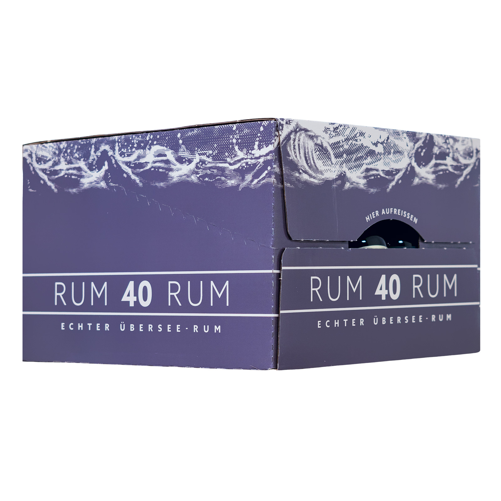 [Paket 25 x 0,04L] Pott 40 Echter Übersee Rum - 1 Liter 40% vol
