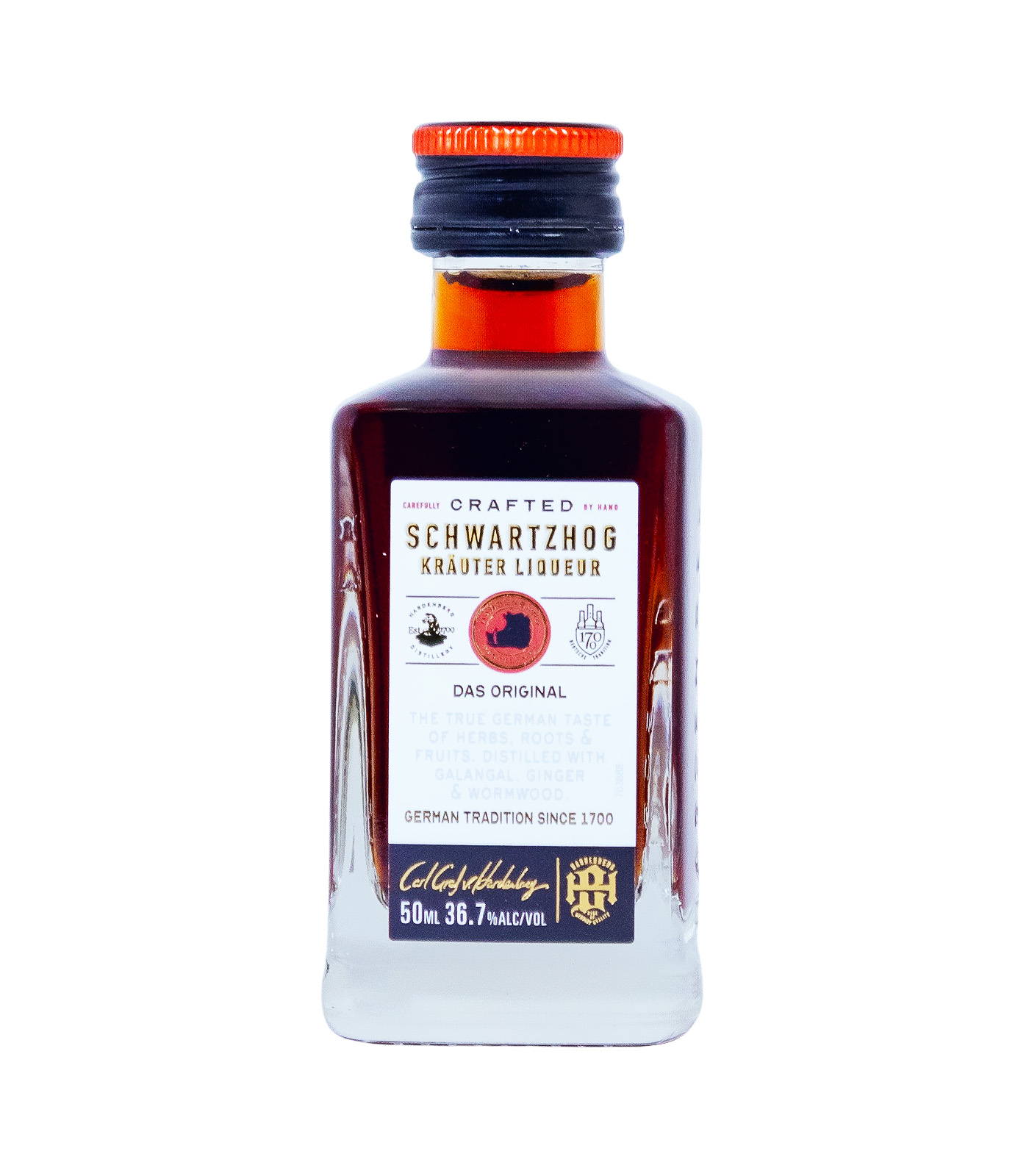 Hardenberg Schwartzhog Kräuterlikör - 0,05L 36,7% vol
