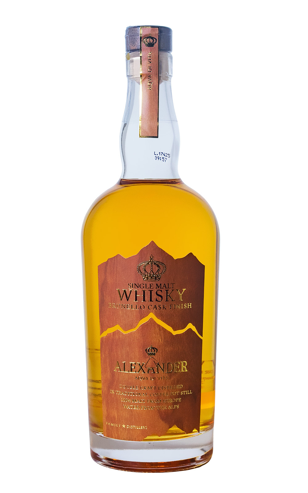 Single Malt Whisky Alexander Brunello Cask Finish - 0,7L 43% vol