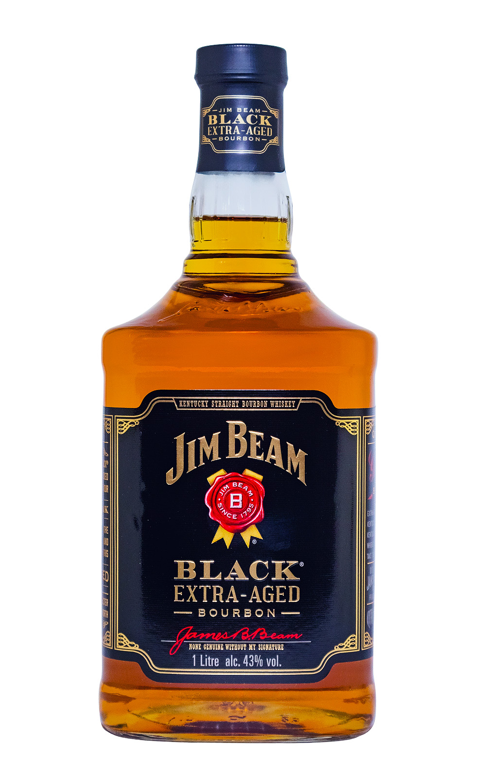 Jim Beam Black Extra Aged Bourbon Whiskey - 1 Liter 43% vol