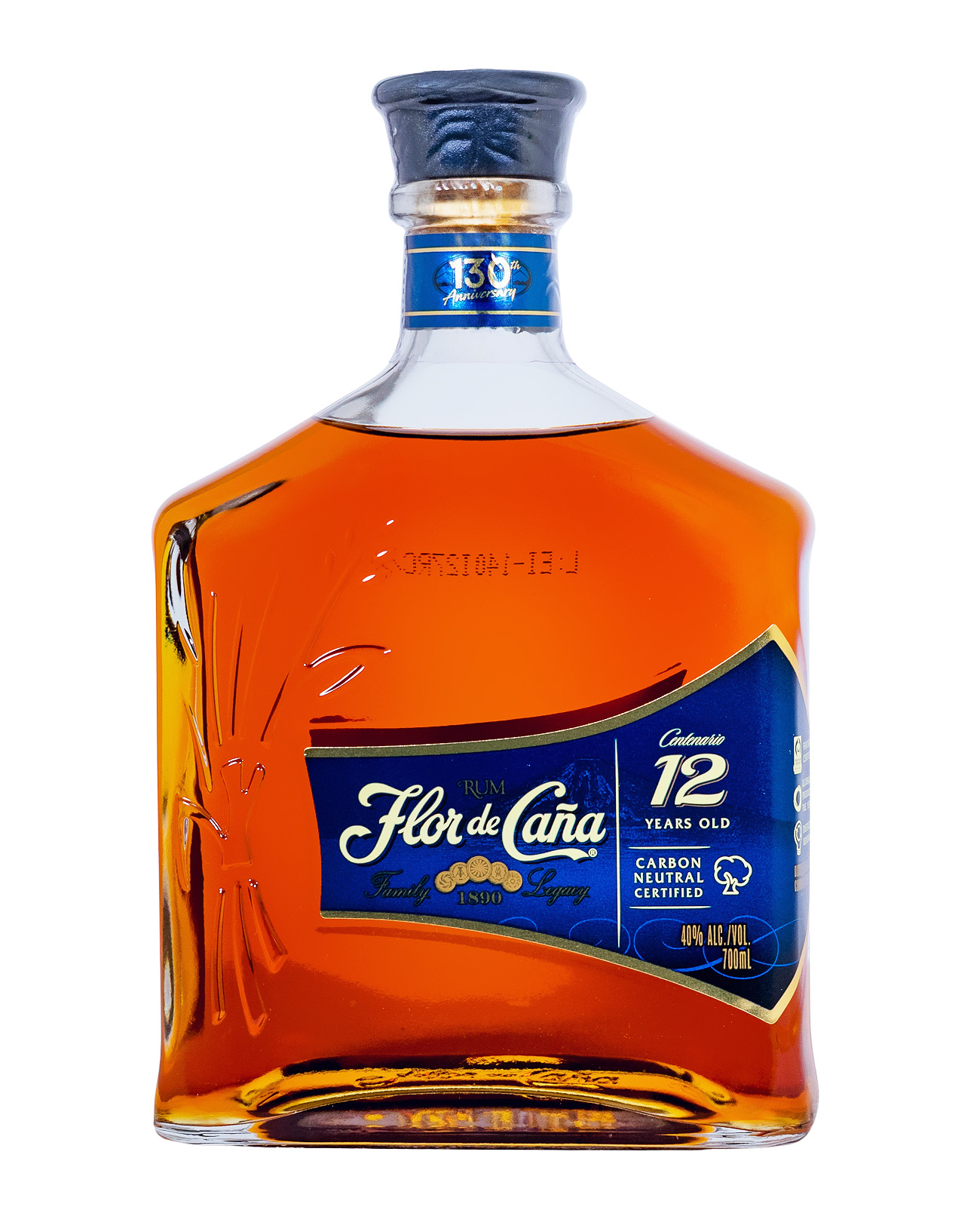 Flor de Cana Rum Centenario 12 Jahre mit 2 Gläsern in Geschenkverpackung - 0,7L 40% vol