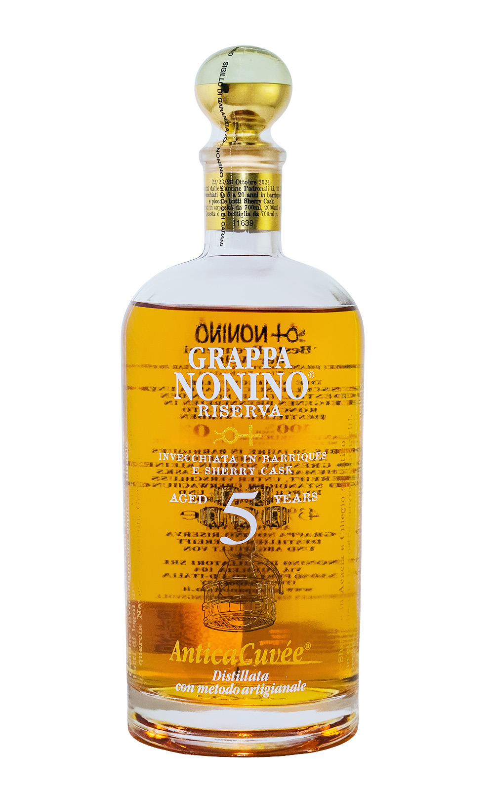 Nonino Antica Cuvee Riserva Grappa im Barrique gereift - 0,7L 43% vol