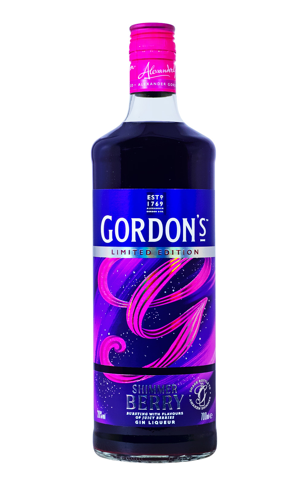 Gordon's Shimmer Berry - 0,7L 20% vol