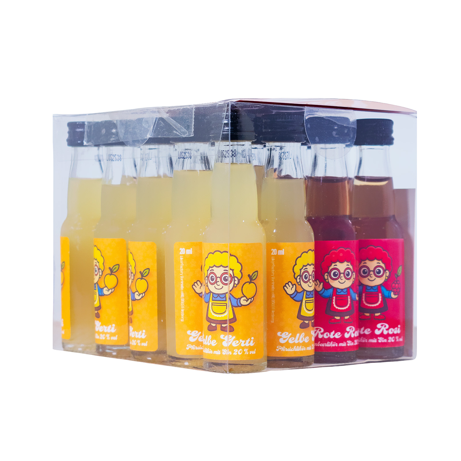 Paket [20 x 0,02L] Rote Rosi & Gelbe Gerti - 0,4L 20% vol