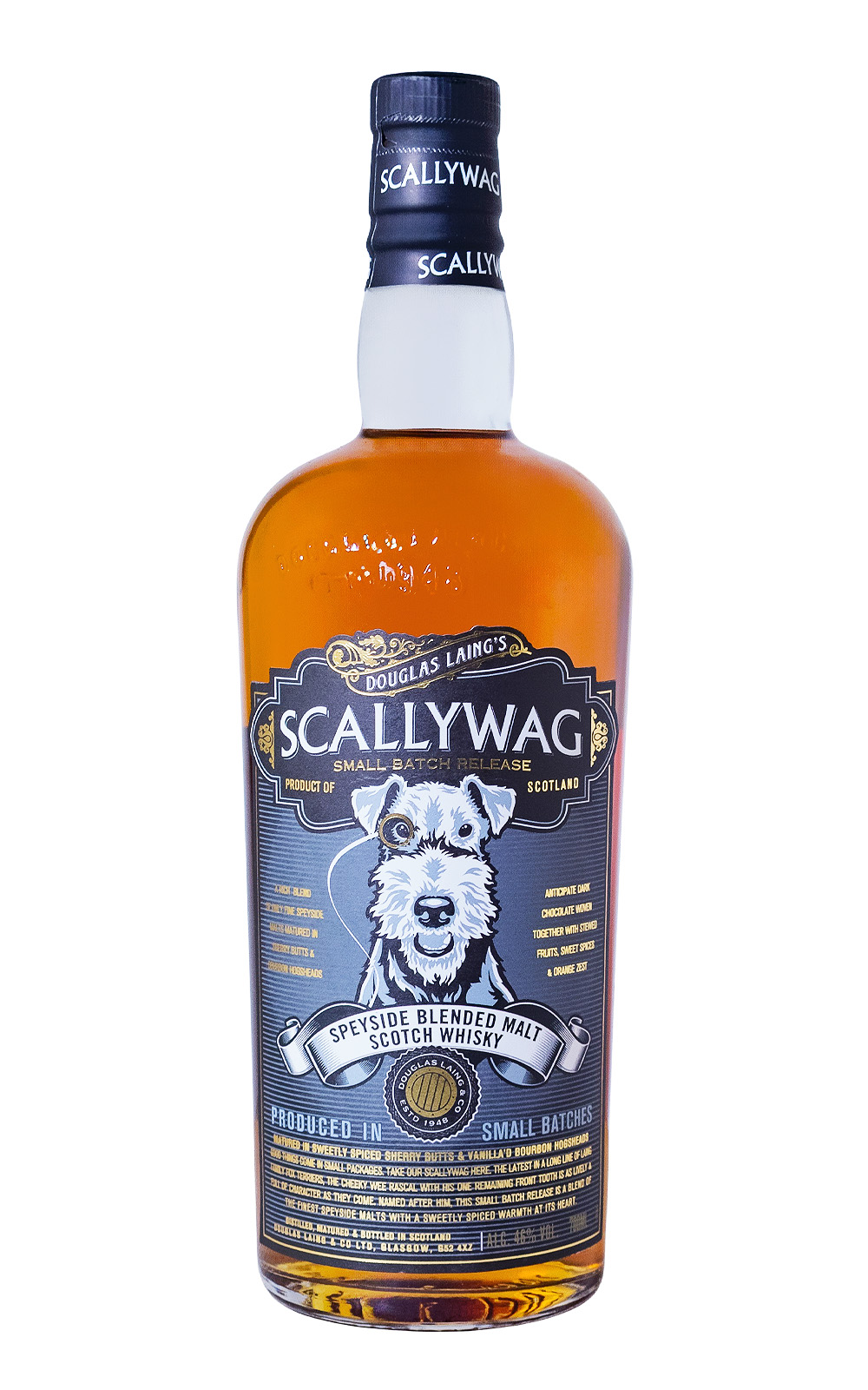 Scallywag Speyside mit Glas und Holzuntersetzer - 0,7L 46% vol
