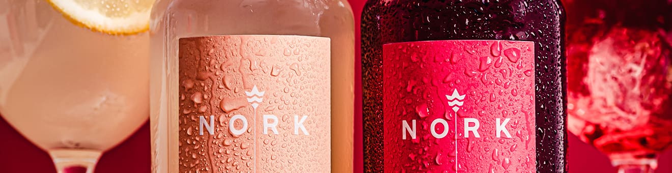NORK Banner mit Nork Zitrone-Ingwer und NORK Himbeer-Rosmarin