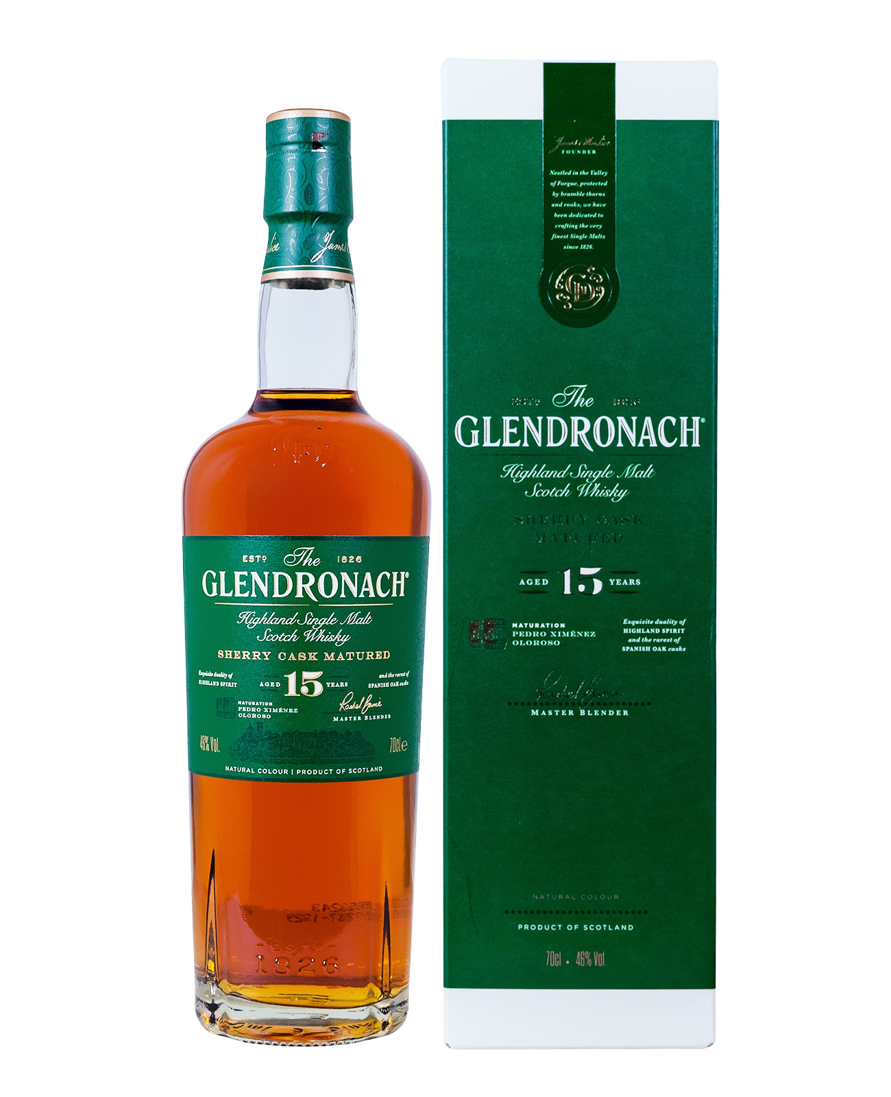 Glendronach Sherry Cask Matured 15 Jahre - 0,7L 46% vol