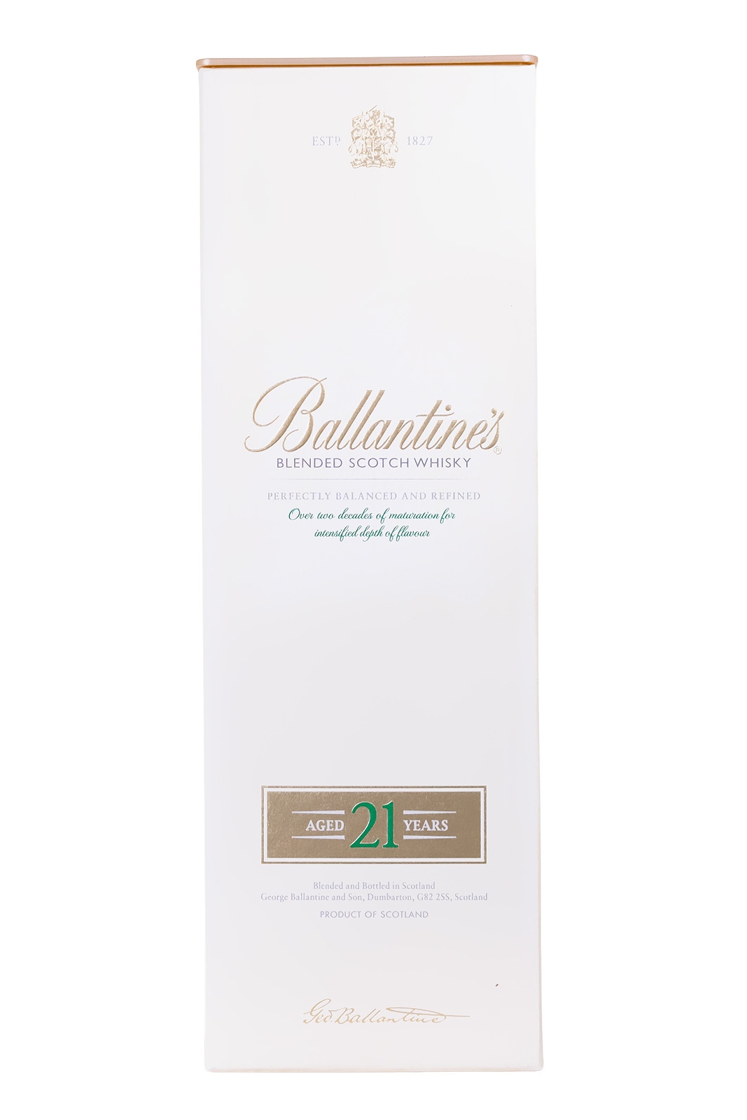 Ballantines 21 Jahre Blended Scotch Whisky - 0,7L 40% vol