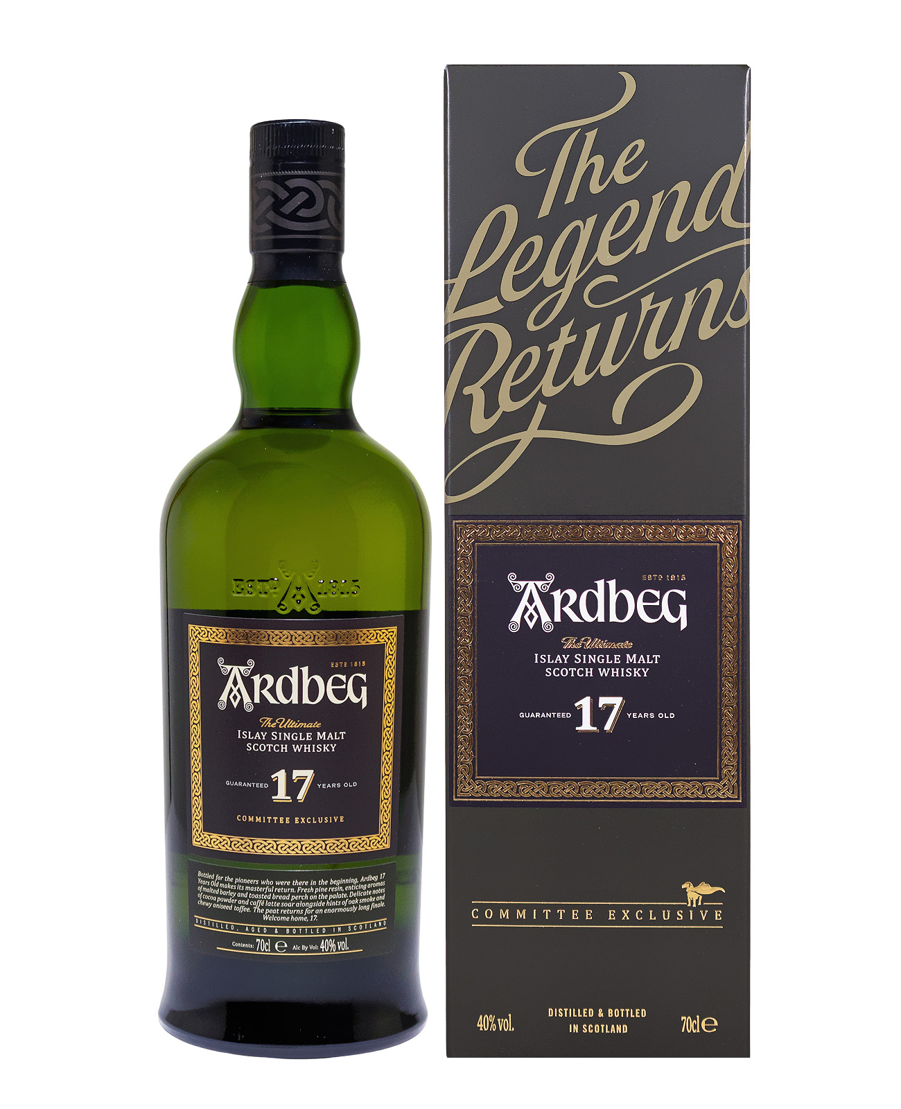 Ardbeg 17 Years Old Islay Single Malt Scotch Whisky - 0,7L 40% vol