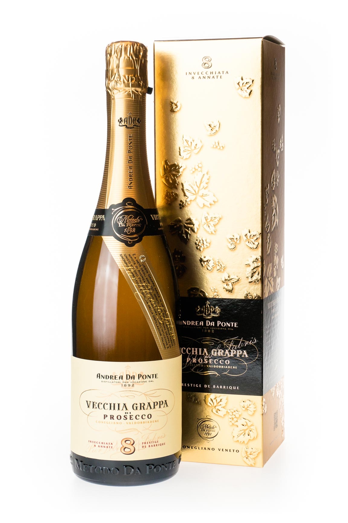 Andrea da Ponte Vecchia Grappa di Prosecco - 0,7L 42% vol Andrea da Ponte Vecchia Grappa di Prosecco - 0,7L 42% vol