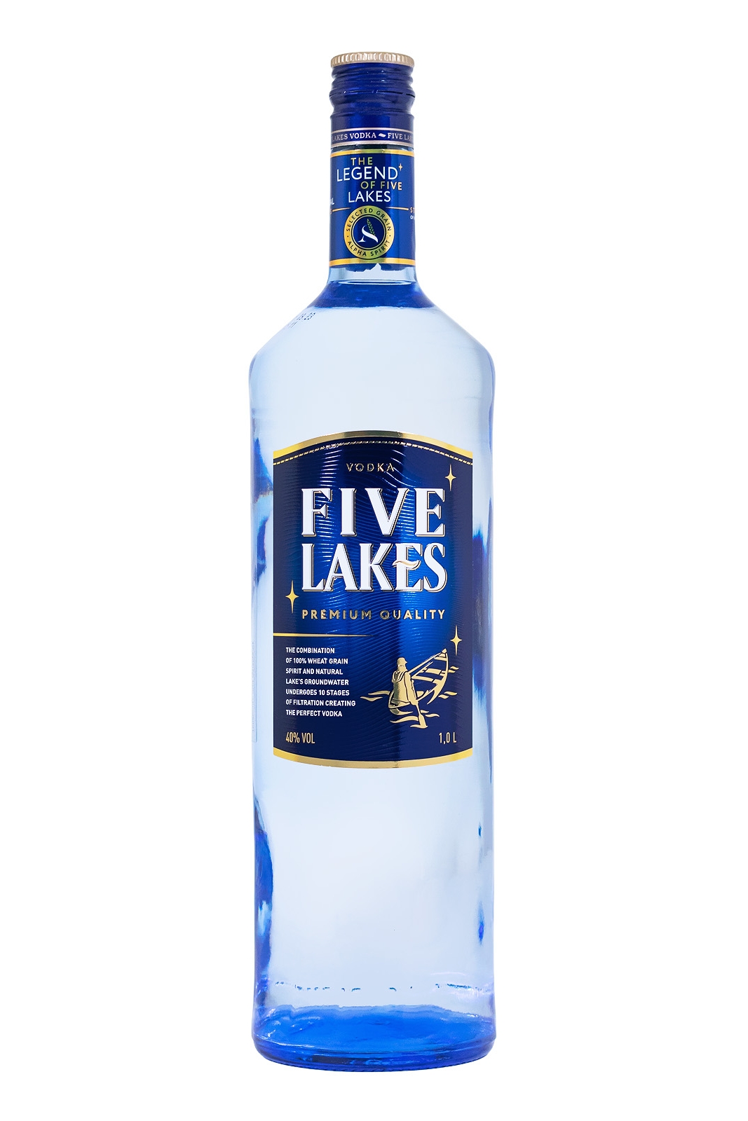 Five Lakes Vodka - 1 Liter 40% vol Five Lakes Vodka - 1 Liter 40% vol