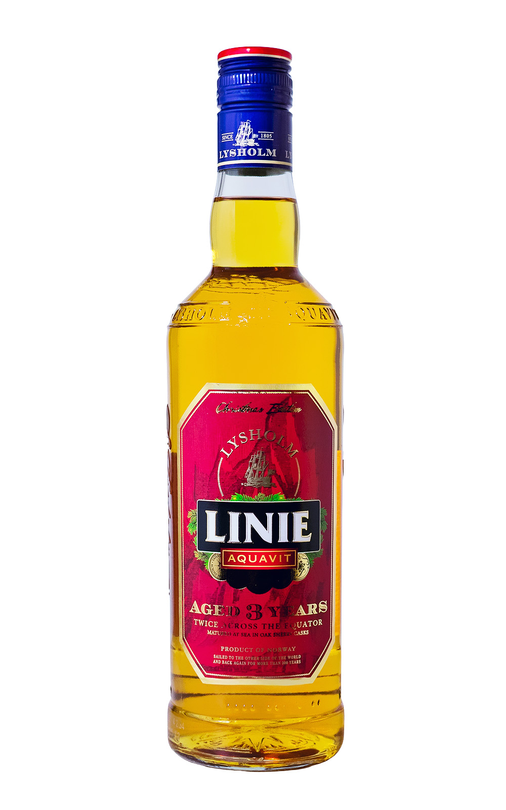 Linie Aquavit Christmas Edition 2025 - 0,7L 41,5% vol