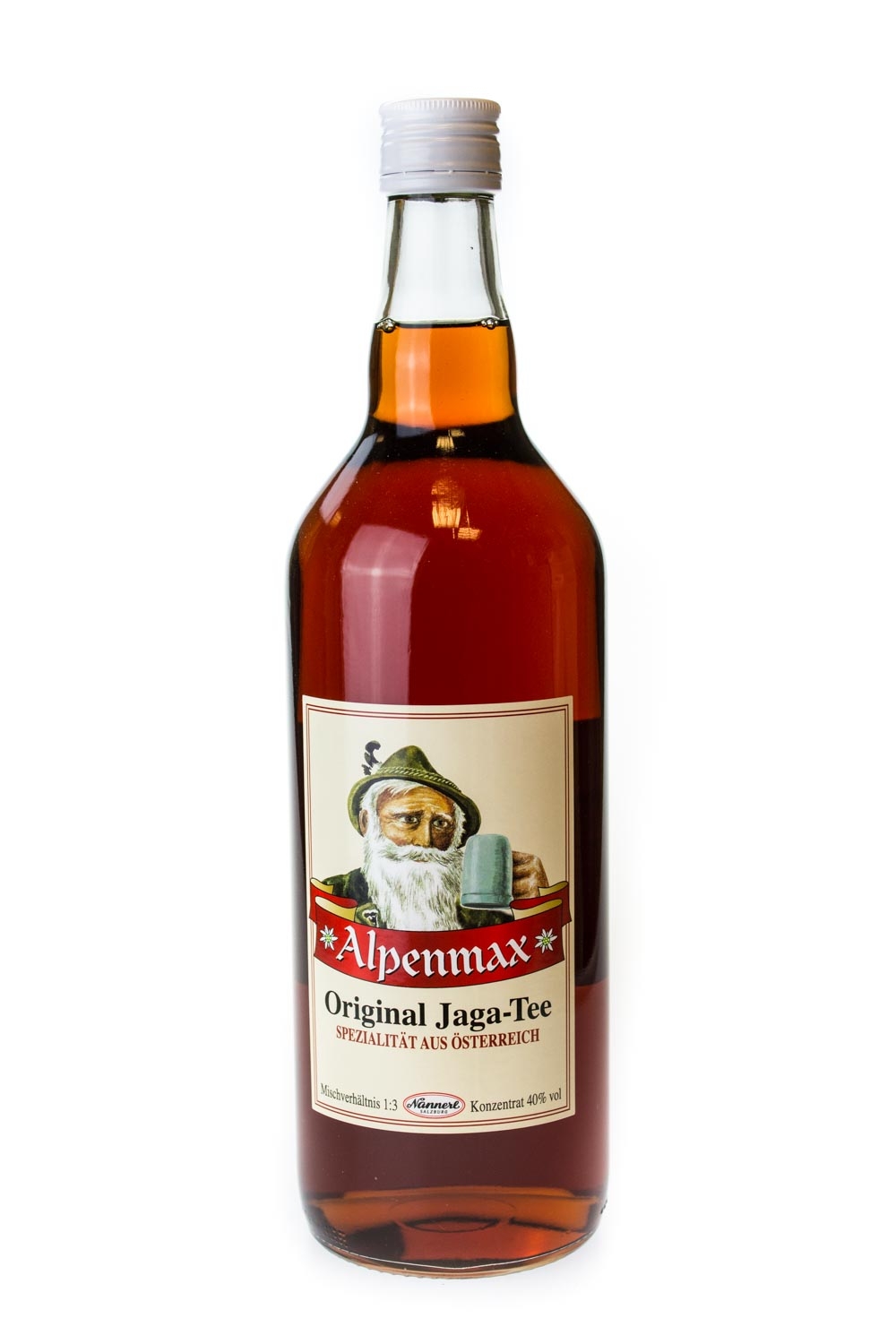 Alpenmax Jaga-Tee 40% - 1 Liter 40% vol Alpenmax Jaga-Tee 40% - 1 Liter 40% vol