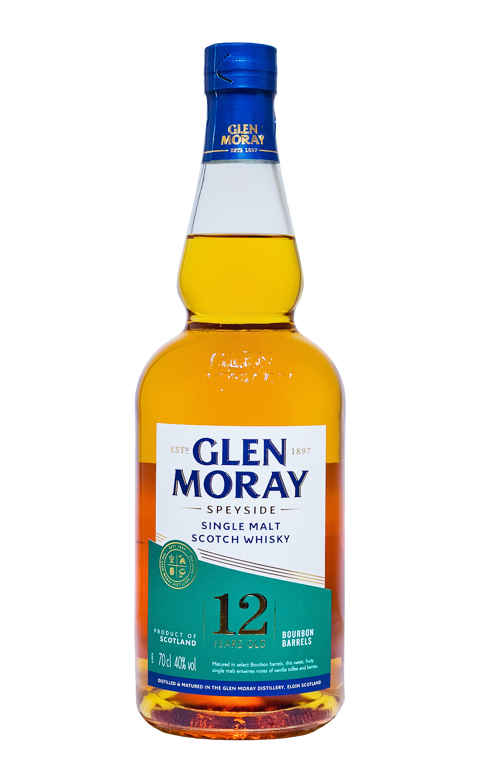 Glen Moray 12 Jahre Elgin Heritage Single Malt Scotch Whisky - 0,7L 40% vol