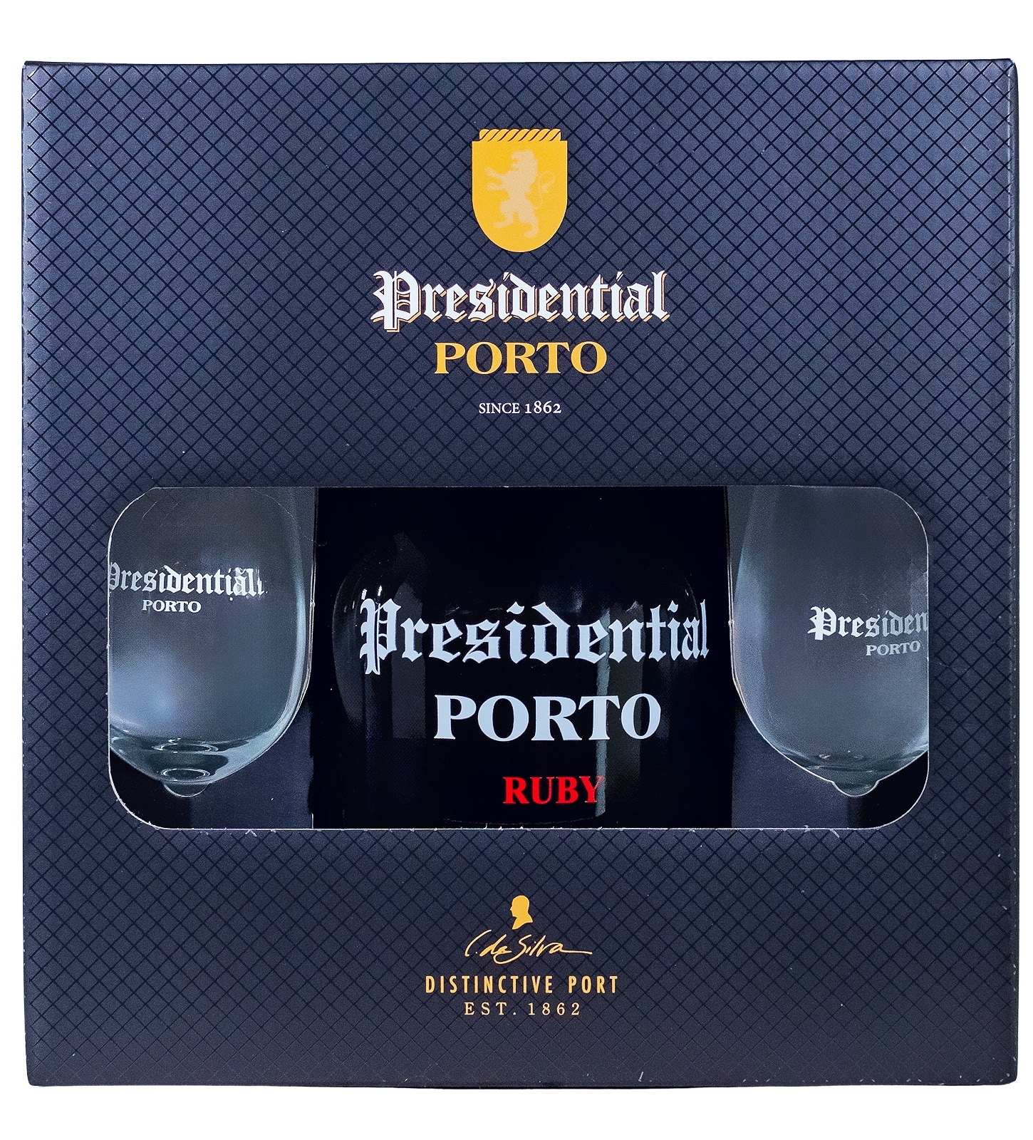 Presidential Porto Ruby GEPA mit 2 Gläsern - 0,75L 19% vol