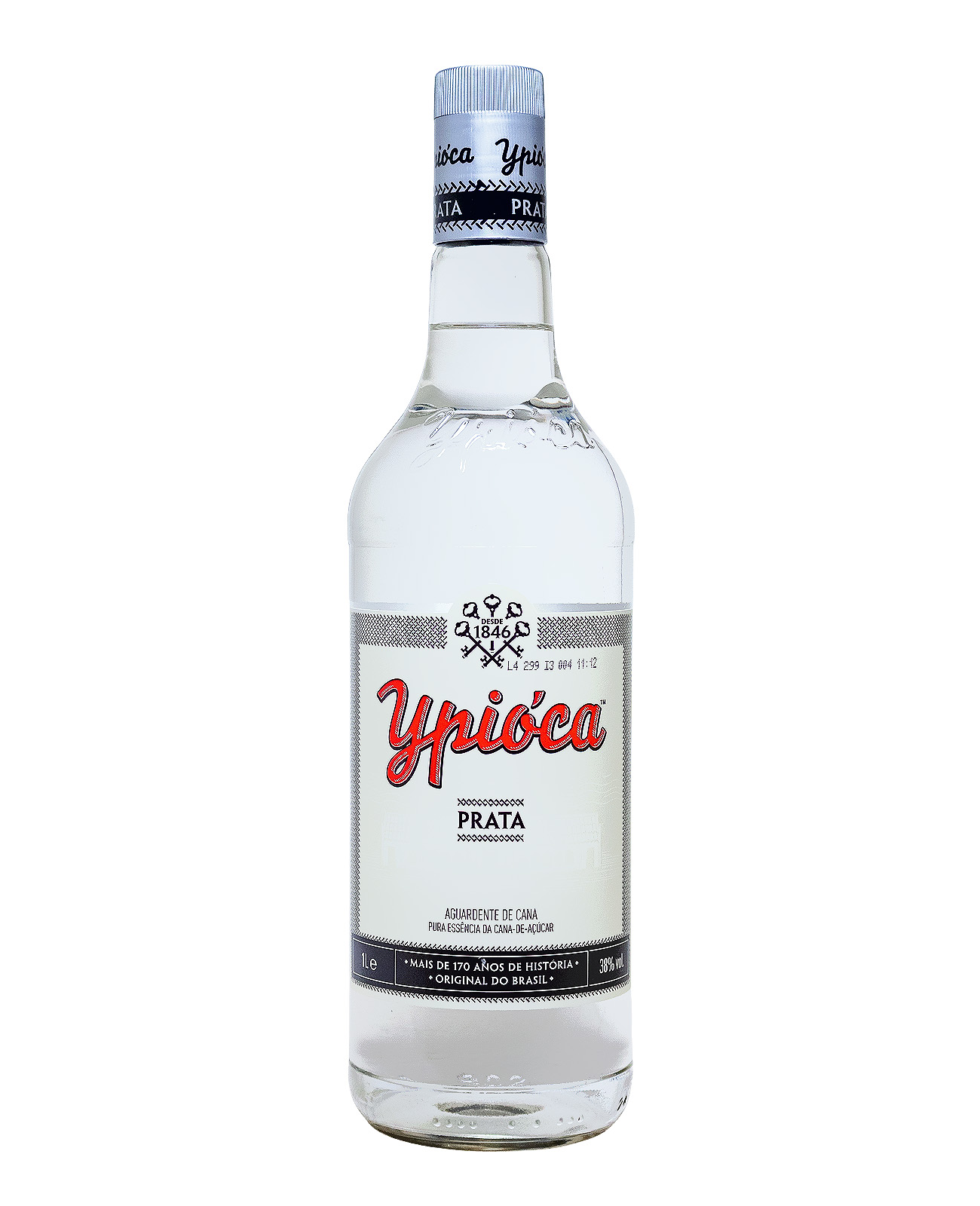 Ypioca Cachaca Prata Silber - 1 Liter 38% vol