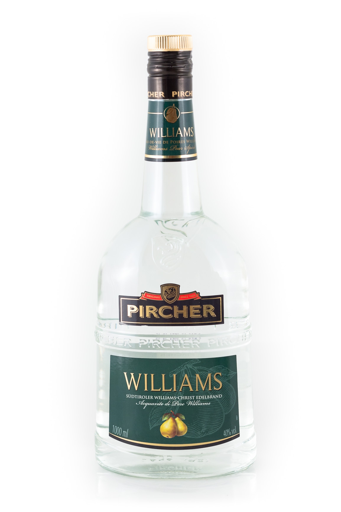 Pircher Williams Birnenbrand - 1 Liter 40% vol Pircher Williams Birnenbrand - 1 Liter 40% vol