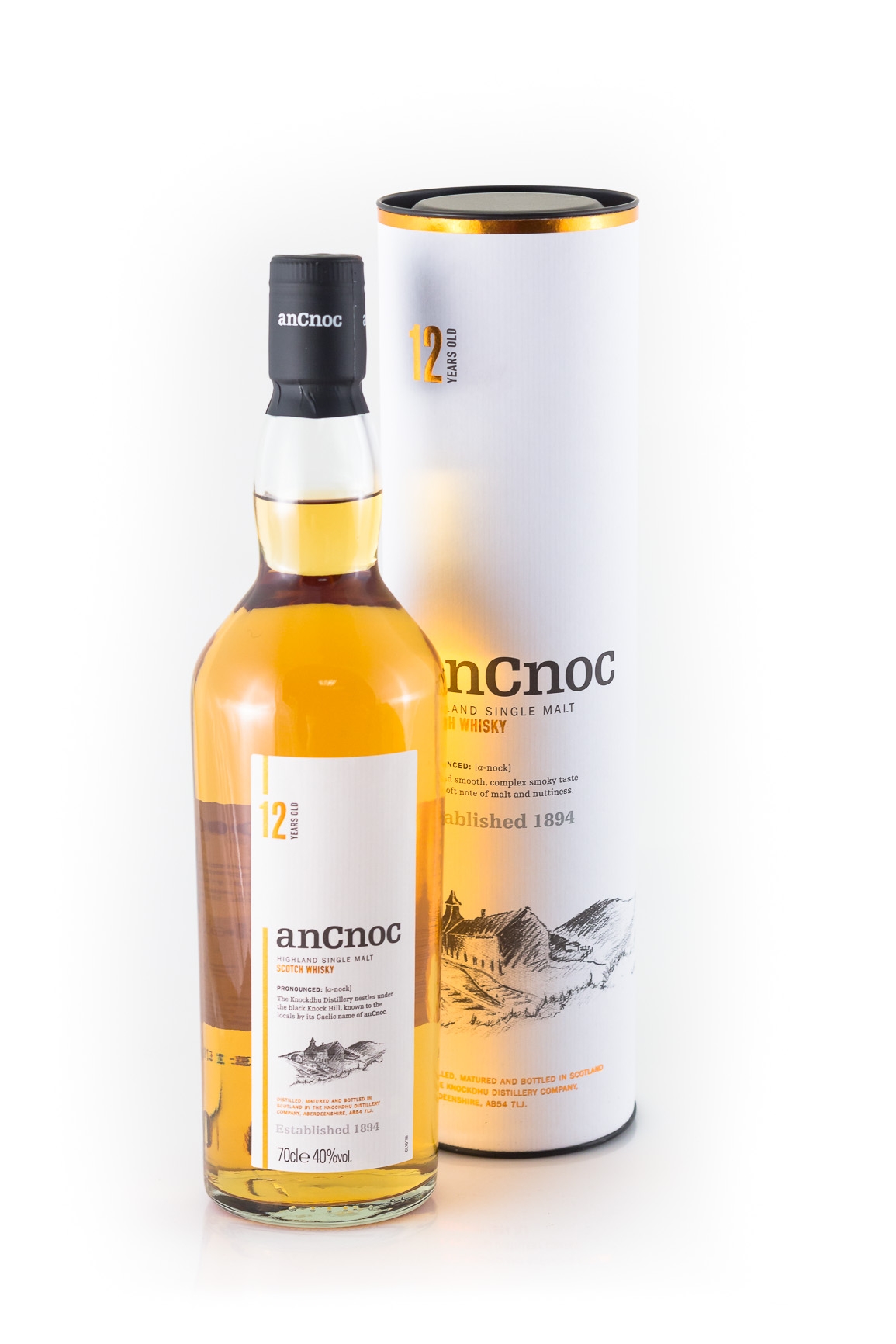 An Cnoc anCnoc 12 Jahre Single Malt Scotch Whisky - 0,7L 40% vol