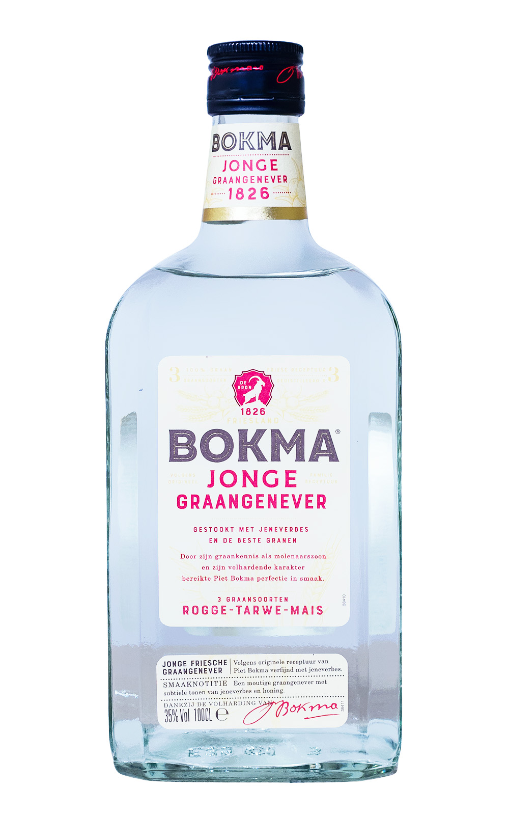 Bokma Jonge Graanjenever Genever - 1 Liter 35% vol