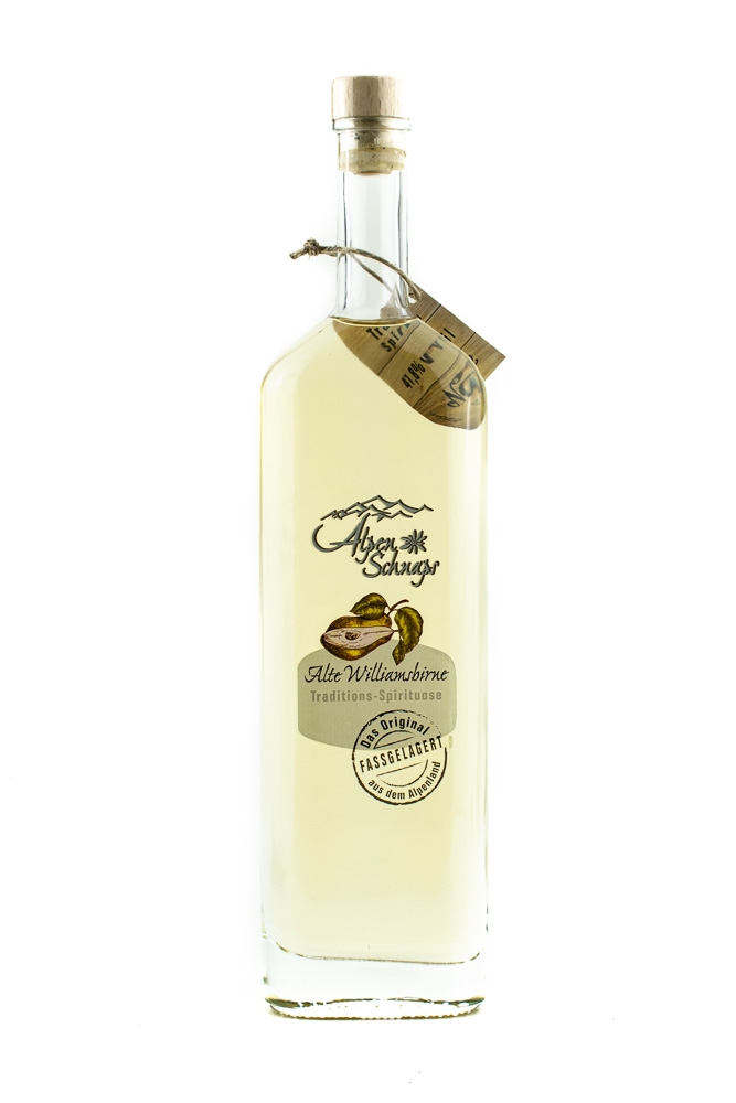 Alpenschnaps Alte Williamsbirne Fassgelagert - 0,5L 41,8% vol Alpenschnaps Alte Williamsbirne Fassgelagert - 0,5L 41,8% vol