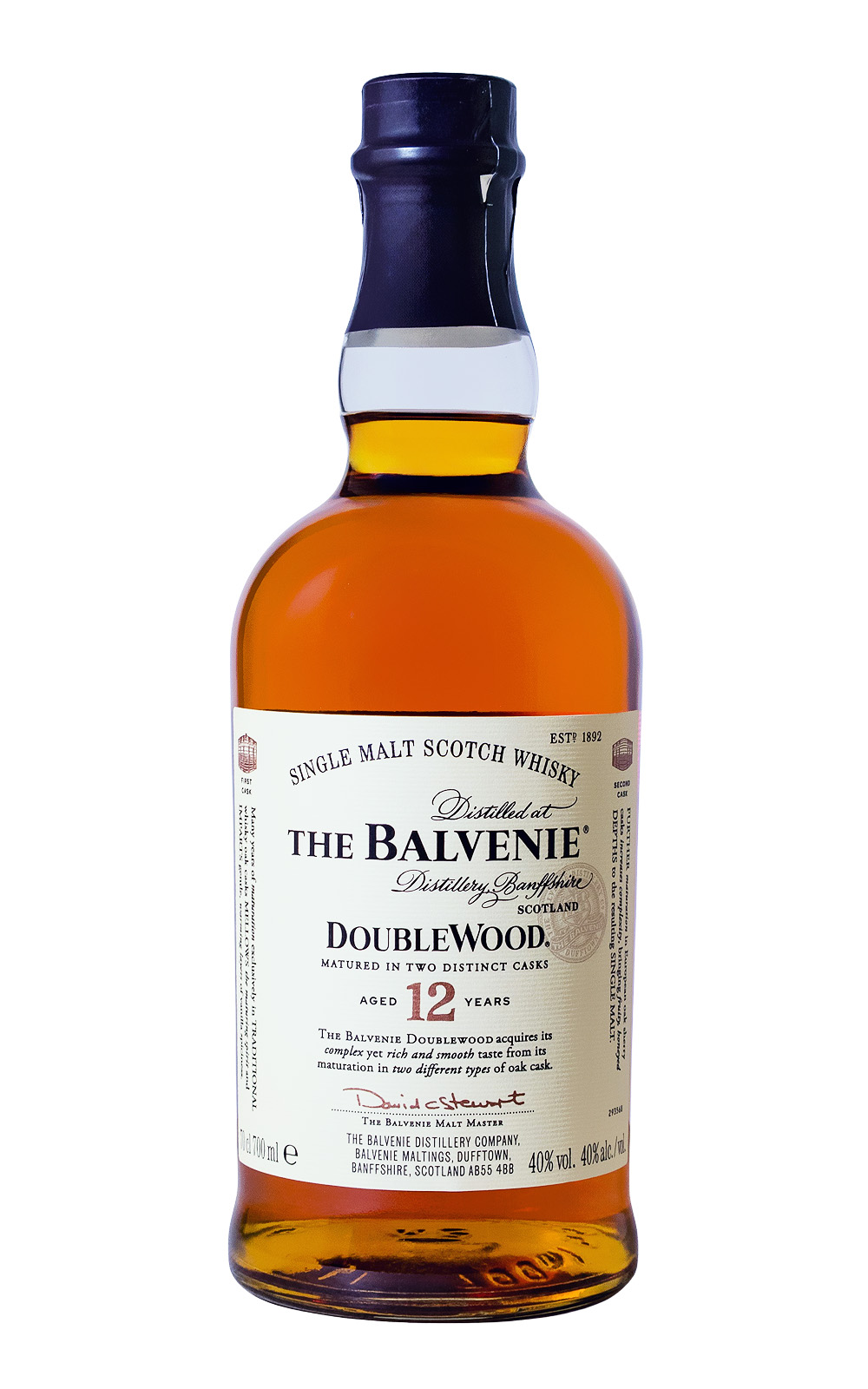 Balvenie 12 Doublewood + Tumbler Glas - 0,7L 40% vol