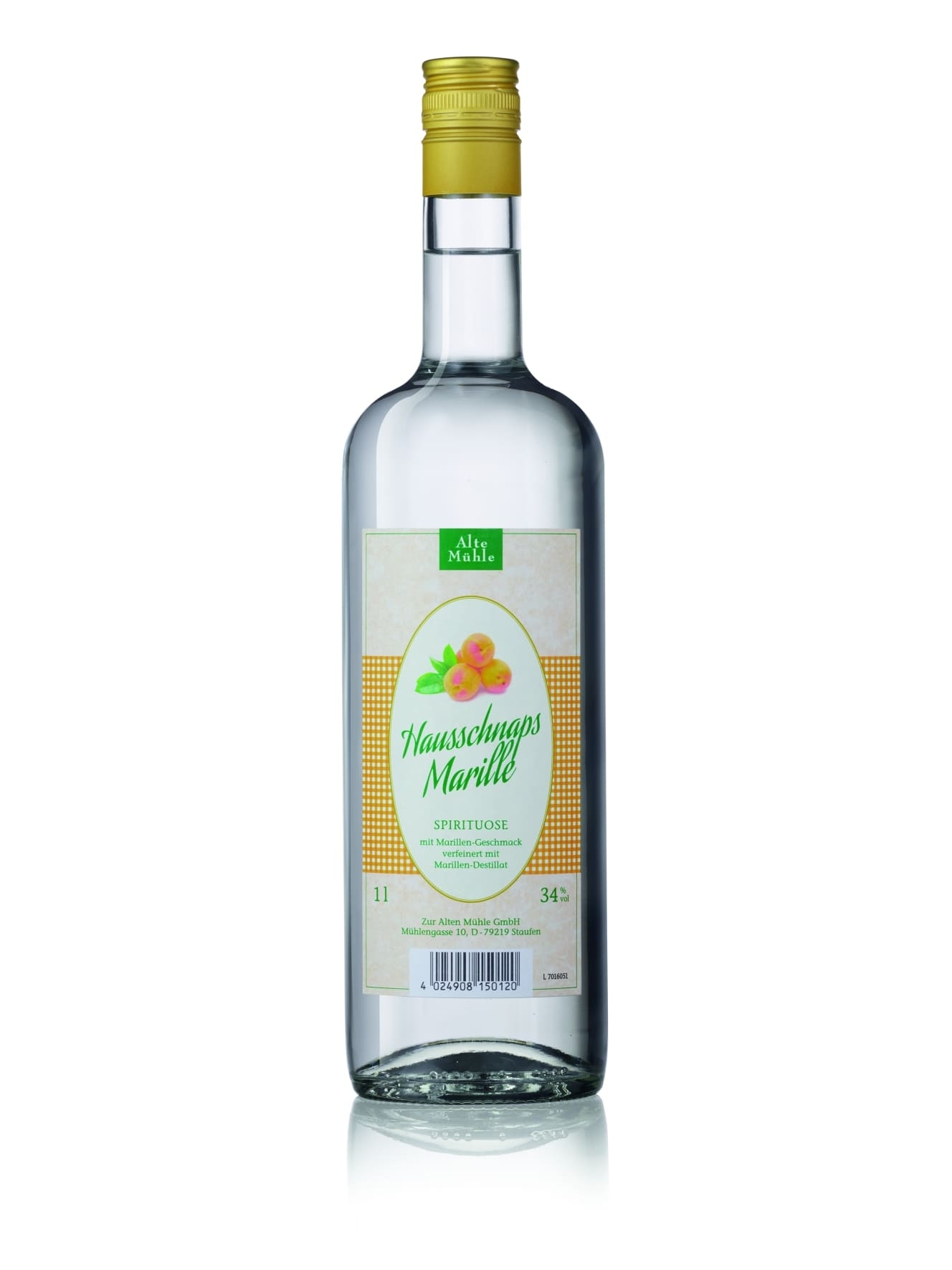 Alte Mühle Hausschnaps Marille - 1 Liter 34% vol Alte Mühle Hausschnaps Marille - 1 Liter 34% vol