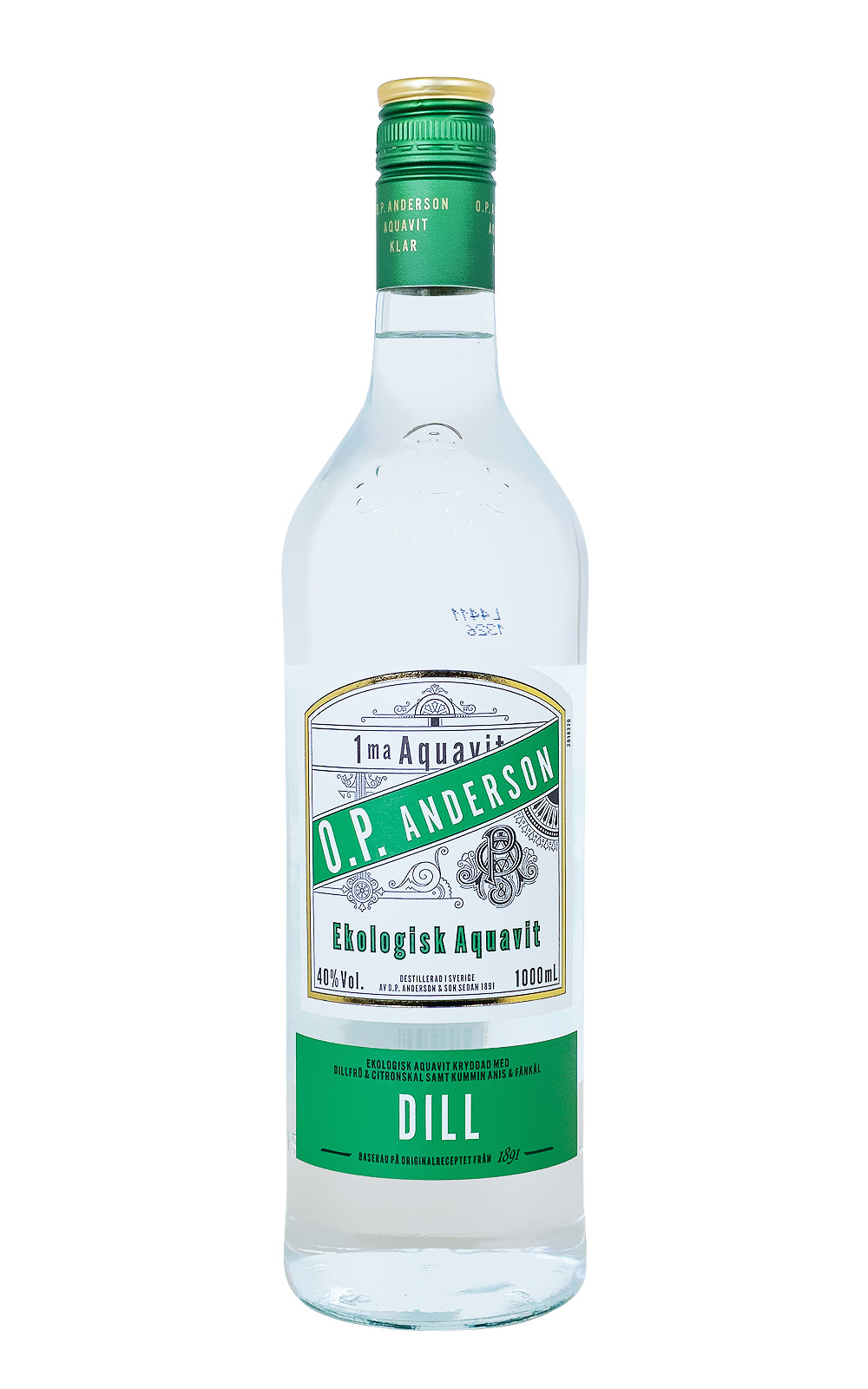 O.P. Anderson Aquavit Dill Bio - 1 Liter 40% vol