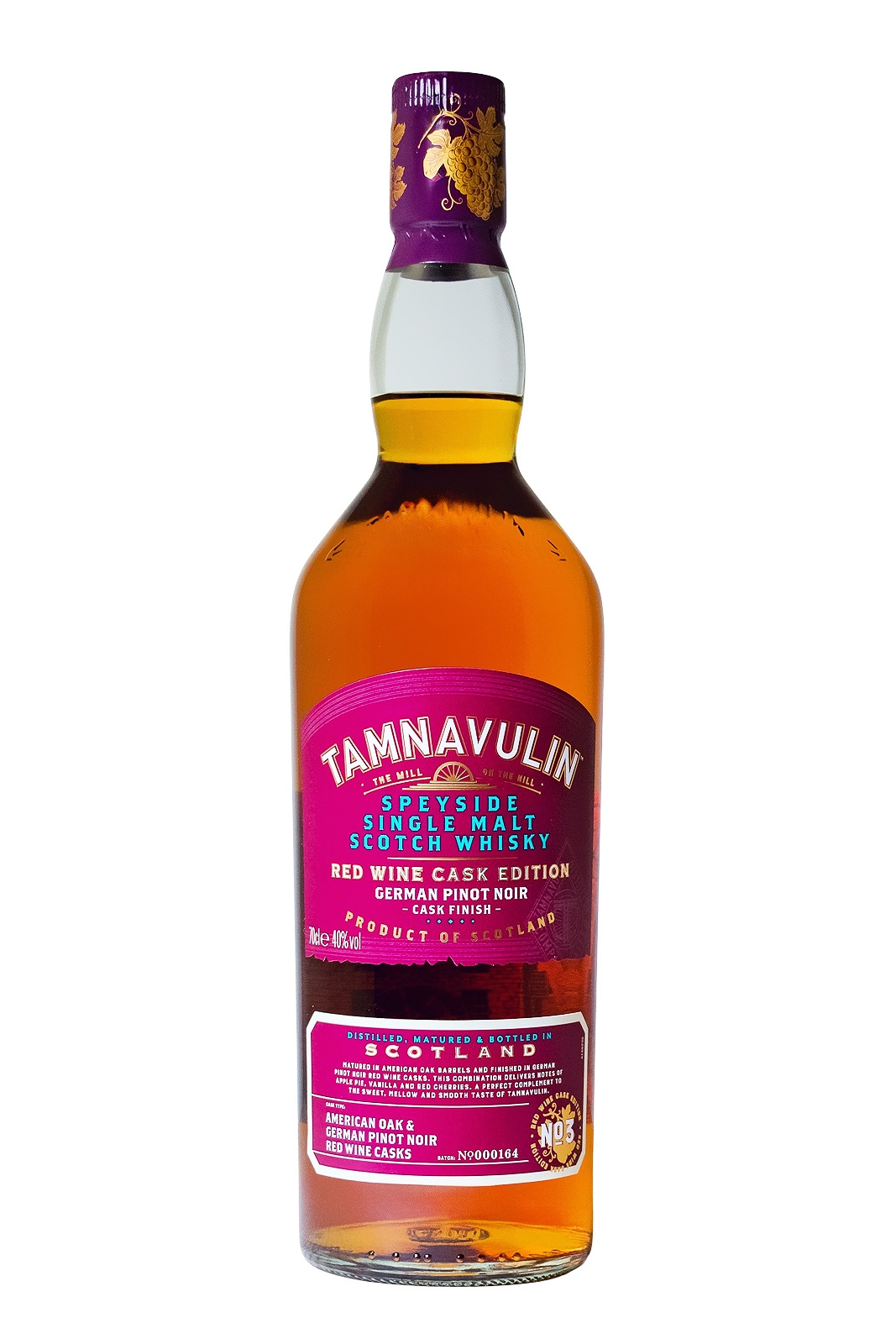 Tamnavulin Speyside Single Malt Scotch German Pinot Noir Finish - 0,7L 40% vol