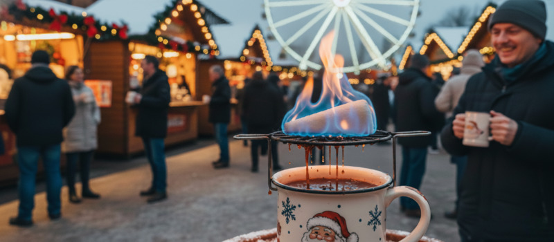 Feuerzangenbowle auf dem Weihnachtsmarkt