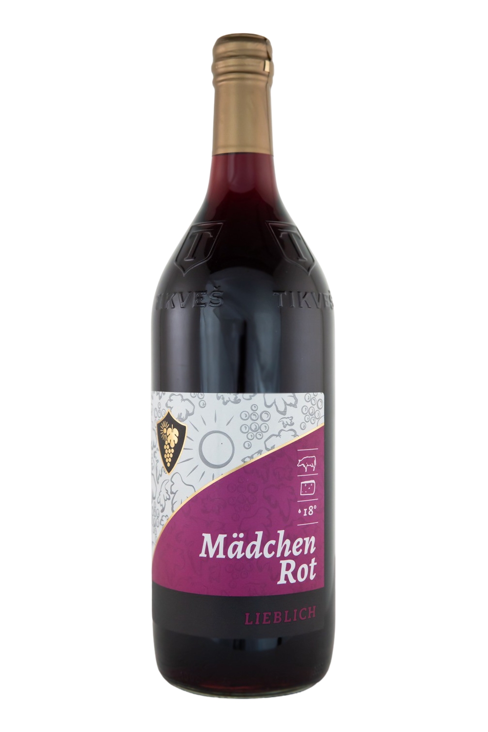 Mädchen Tikves Rotwein lieblich - 1 Liter 10,5% vol Mädchen Tikves Rotwein lieblich - 1 Liter 10,5% vol