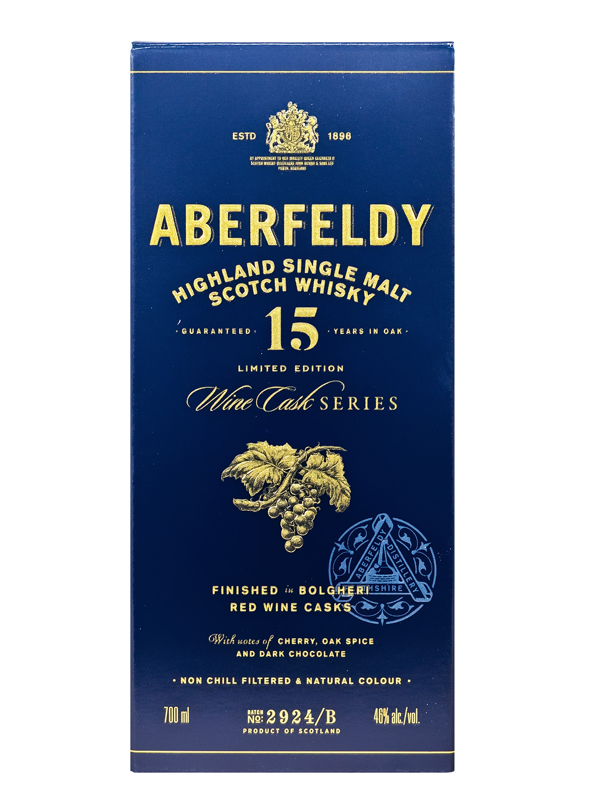 Aberfeldy 15 Jahre Bolgheri - 0,7L 46% vol