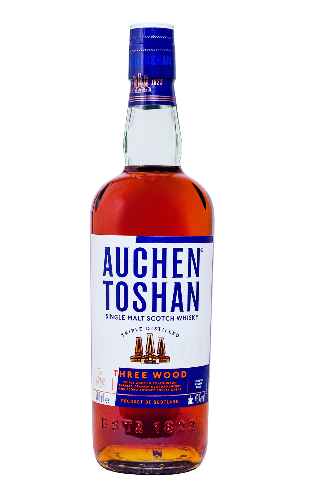 Auchentoshan Three Wood Single Malt Scotch Whisky - 0,7L 43% vol