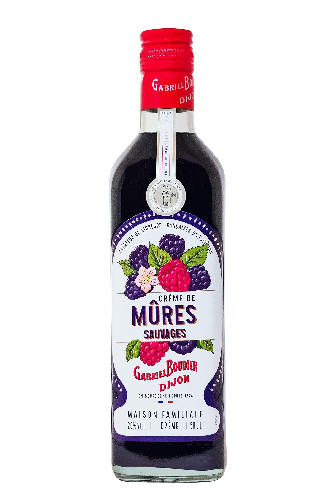 Boudier Creme de Mûres Sauvages - 0,5L 20% vol