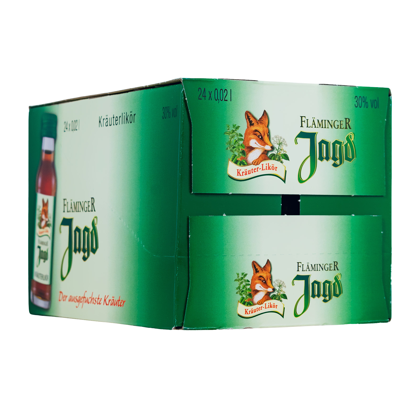 Paket [24 x 0,02L] Fläminger Jagd Kräuter - 0,48L 30% vol