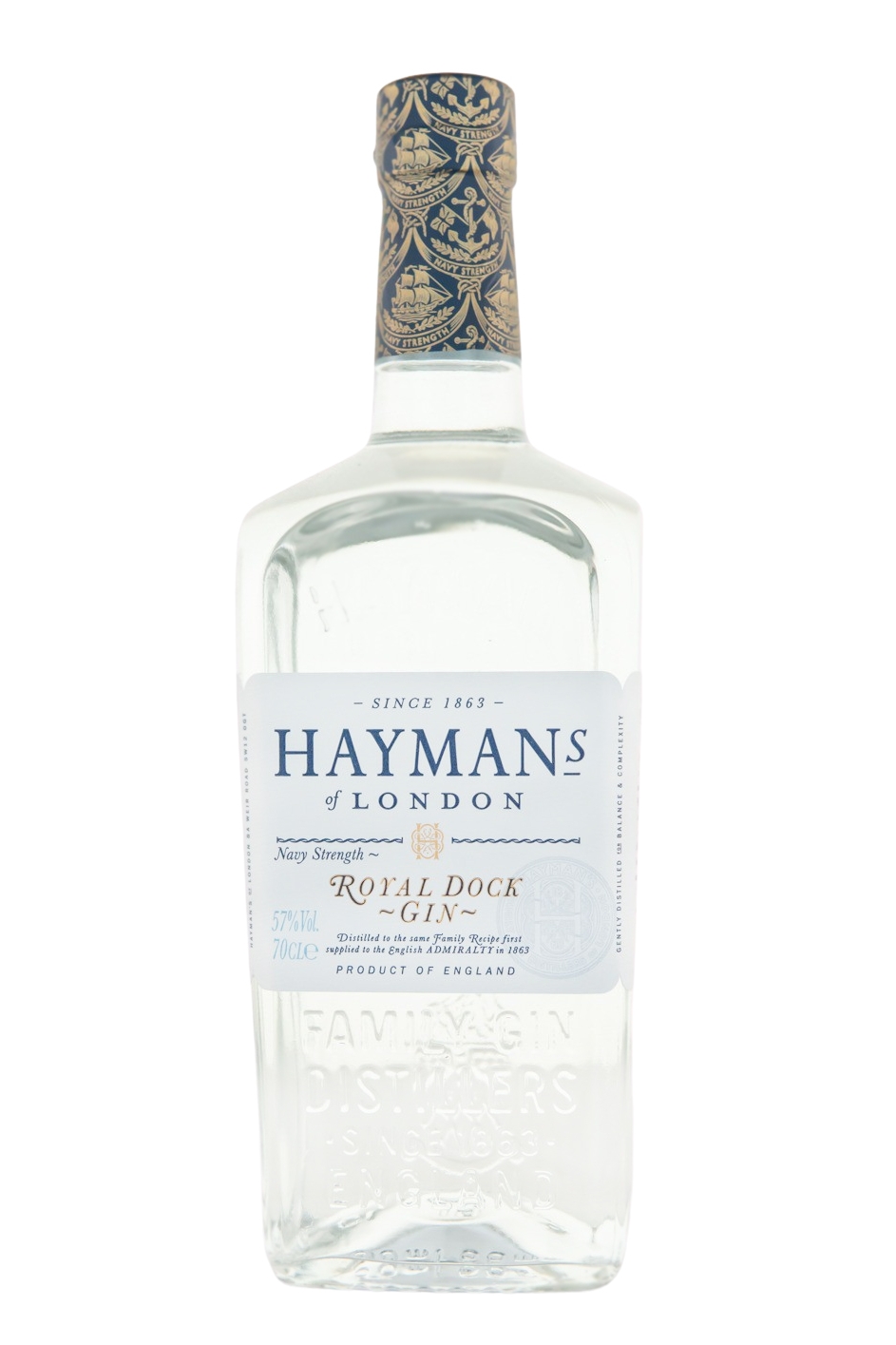 Haymans Gin Royal Dock of Deptford Navy Strength Gin - 0,7L 57% vol