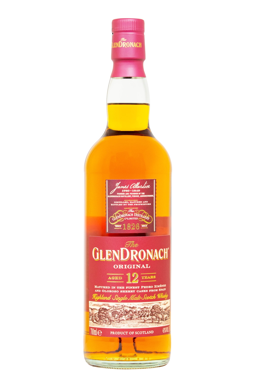 Glendronach 12 Jahre Highland Single Malt Scotch Whisky - 0,7L 43% vol