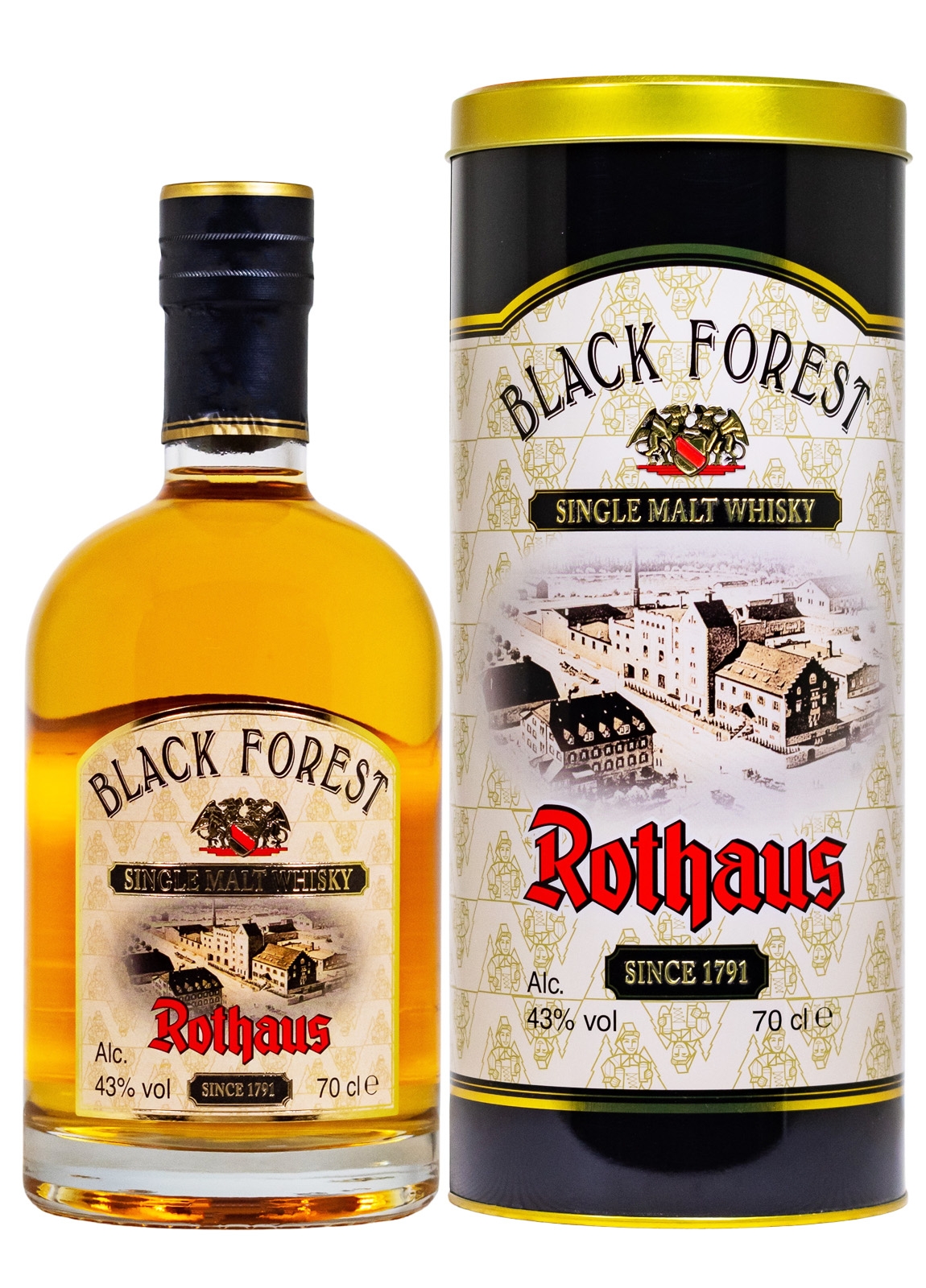 Black Forest Rothaus Single Malt Whisky - 0,7L 43% vol Black Forest Rothaus Single Malt Whisky - 0,7L 43% vol