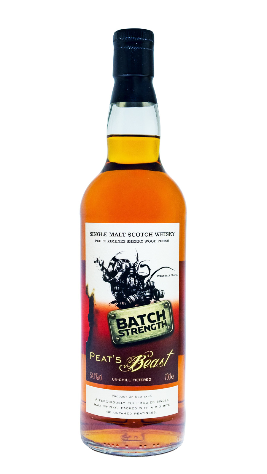 Peats Beast Pedro Ximenez Sherry Cask Finish - Batch Strength - Single Malt Scotch Whisky - 0,7L 54,1% vol