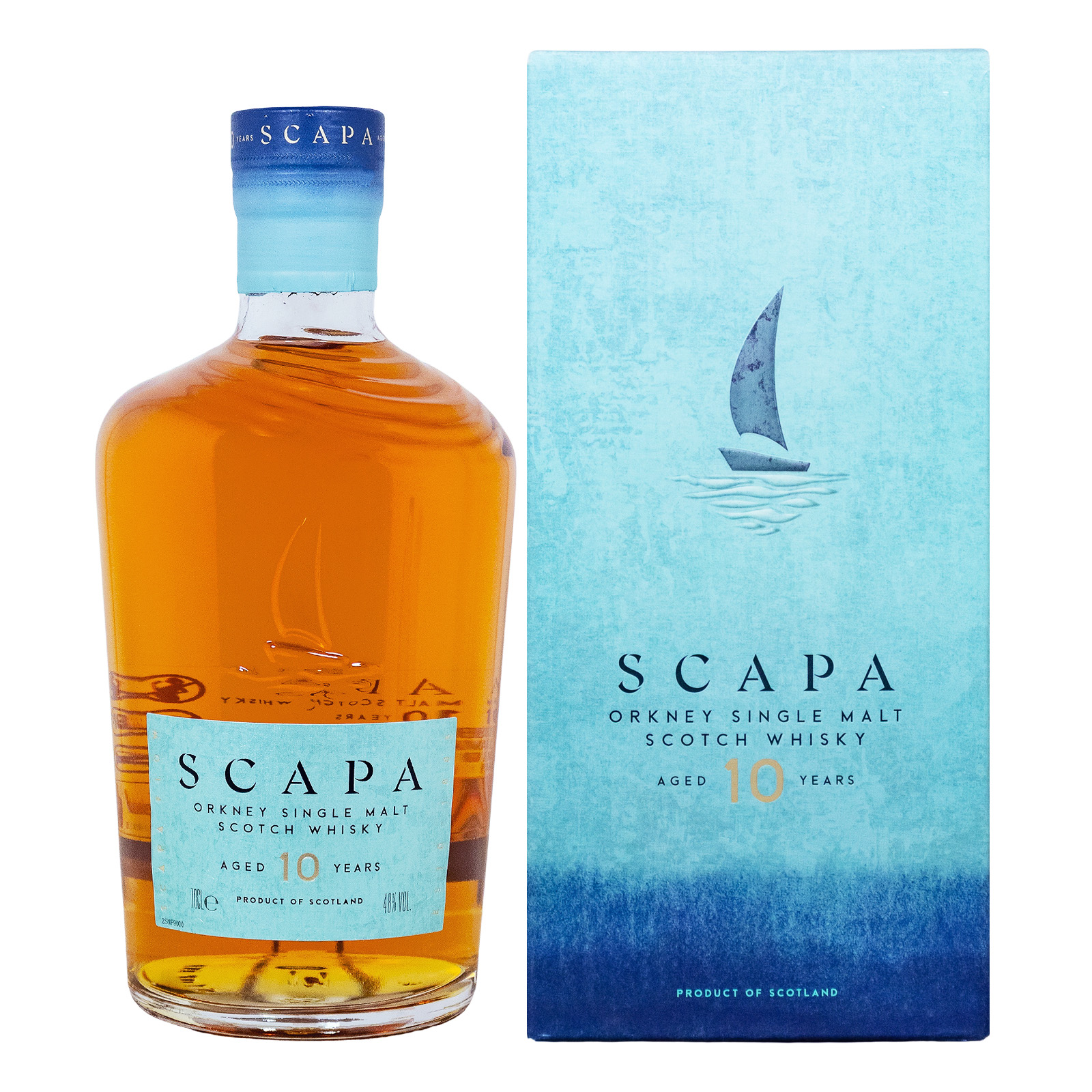Scapa 10 Year Old Orkney Whisky - 0,7L 48% vol