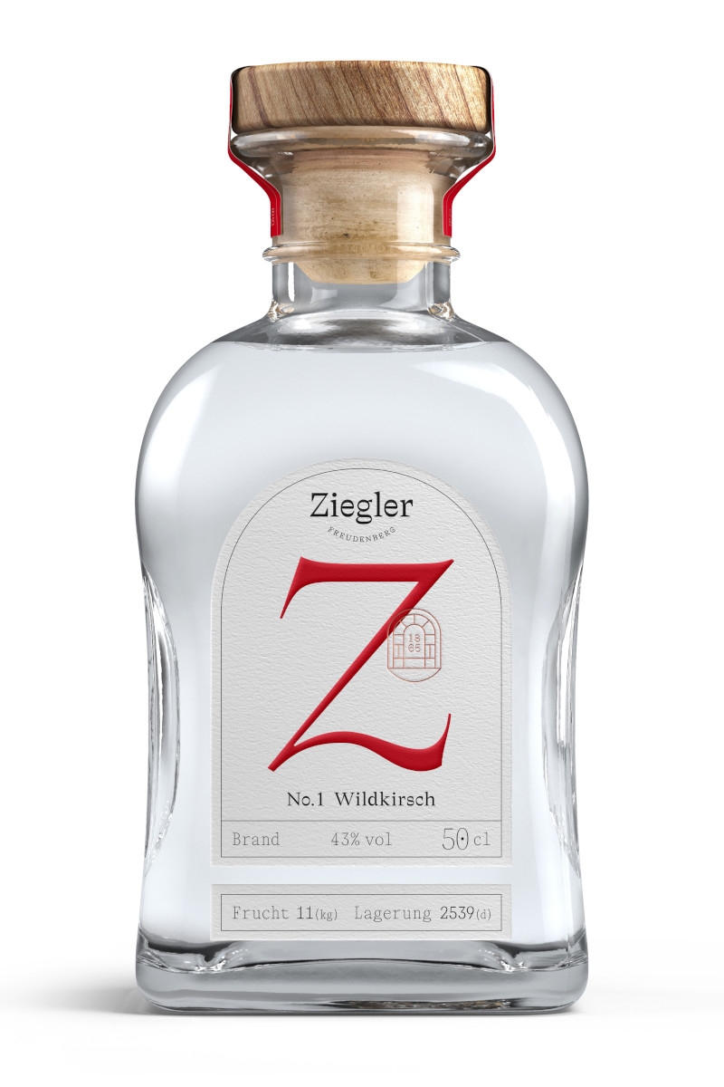 Ziegler No. 1 Wildkirschbrand - 0,5L 43% vol Ziegler No. 1 Wildkirschbrand - 0,5L 43% vol
